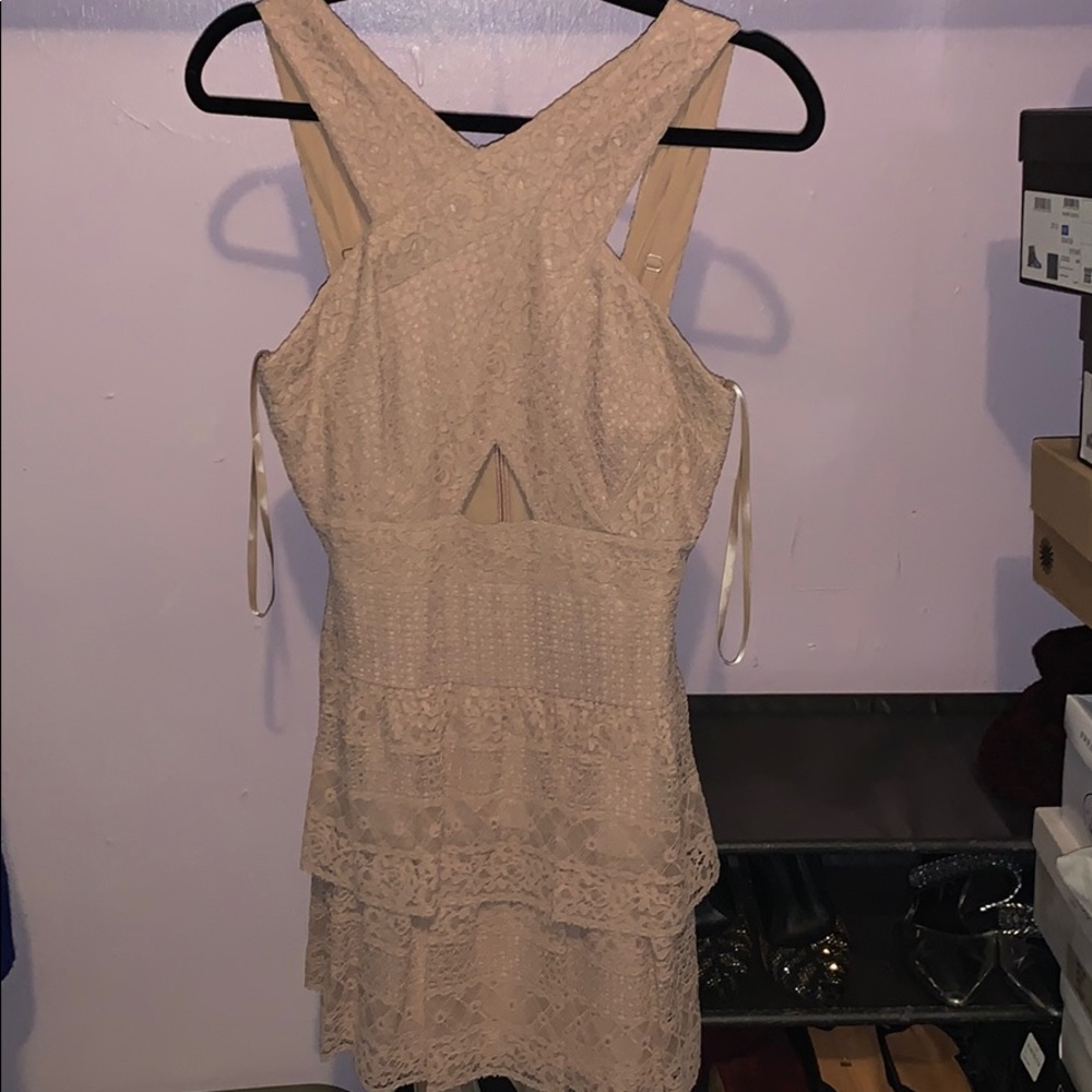 Blush mini dress